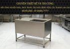 Thùng Đá Inox Khung Chân Có Khay Topping TDCC-23
