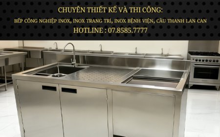 Quầy Trà Sữa Inox QB-01