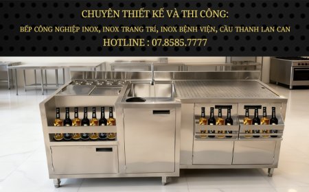 Quầy Pha Chế Inox QB-02