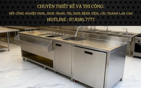 Quầy Bar Có Bồn Rửa Inox 304 QB-07