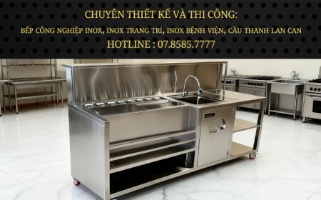 Quầy Bar Pha Chế Cao Cấp Inox 304 QB-10