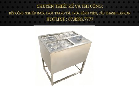 Thông số kỹ thuật Thùng Đá Inox Khung Chân Có Khay Topping TDCC-03