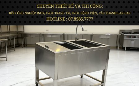 Thùng Đá Inox Khung Chân Có Bồn Rửa TDCC-15