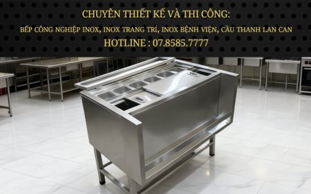 Thùng Đá Inox Khung Chân Có 6 Khay Topping TDCC-20