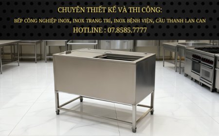 Thùng Đá Inox Khung Chân Có Khay Topping TDCC-23