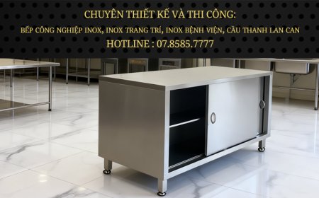 Tủ Inox Cửa Lùa 2 Tầng TU-05