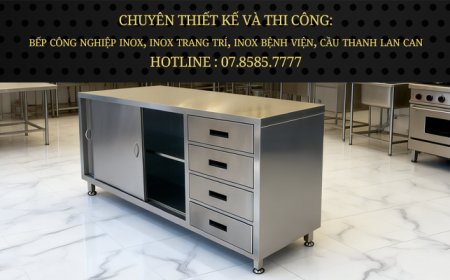 Tủ Inox Có Hộc Kéo TU-06