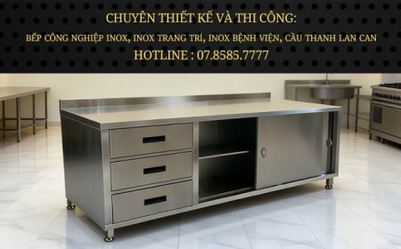 Tủ Inox Có Hộc Kéo TU-09