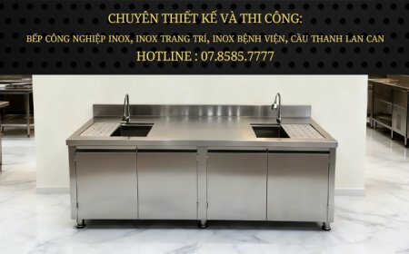 Tủ Inox Có 2 Bồn Rửa TU-13