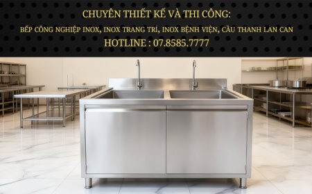 Tủ Inox 2 Ngăn Có Bồn Rửa TU-14