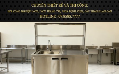 Tủ Inox Có Kệ Trên Và Bồn Rửa TU-26
