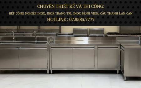 Hệ Tủ Inox Góc Chữ L Có Bồn Rửa TU-42