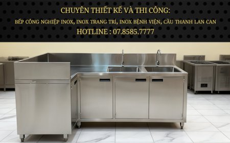 Tủ Inox Góc Chữ L Có 2 Bồn Rửa TU-51