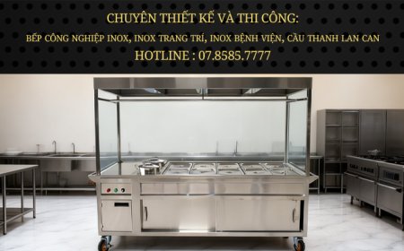 Tủ Hâm Nóng Thức Ăn Có Mái Che Inox