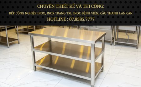 
						Bàn Inox 3 tầng phẳng