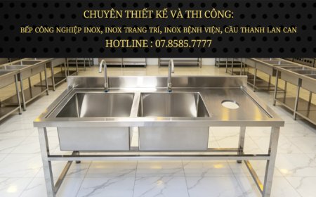 Chậu Rửa 2 Hộc Có Lỗ Xả Rác
