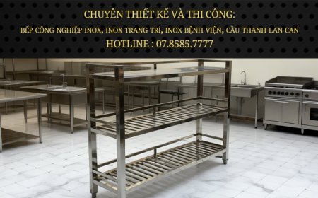 
						Kệ Inox 3 Tầng – 2 Song - 1 Phẳng Có Chân