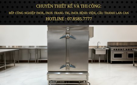Tủ Cơm 100Kg Dùng Điện & Gas Mới
