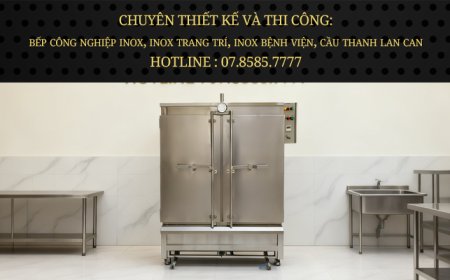 Tủ Cơm 100Kg Dùng Điện & Gas