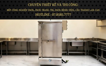 Tủ Hấp Bánh Bao 10 Khay Dùng Điện & Gas