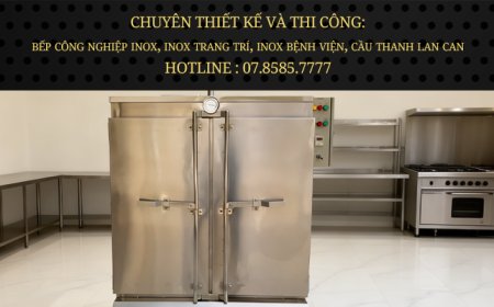 Tủ Hấp Bánh Bao 16 Khay Dùng Điện & Gas
