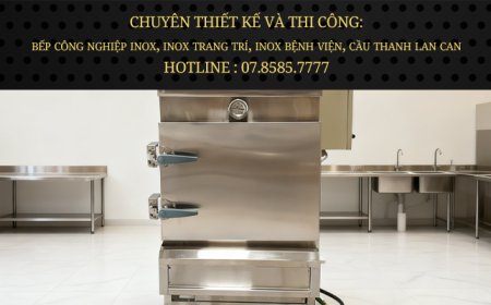 Tủ Hấp Bánh Bao 4 Khay Dùng Điện & Gas Mới