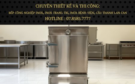 Tủ Hấp Bánh Bao 6 Khay Dùng Điện & Gas Mới