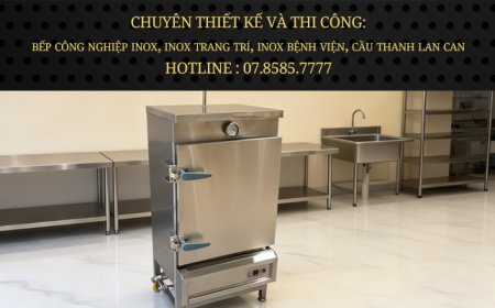 Tủ Hấp Bánh Bao 6 Khay Dùng Gas Mới