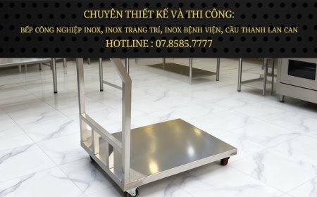Xe Đẩy Inox 1 Tầng