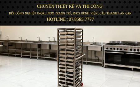 Xe Đẩy Inox 15 Khay