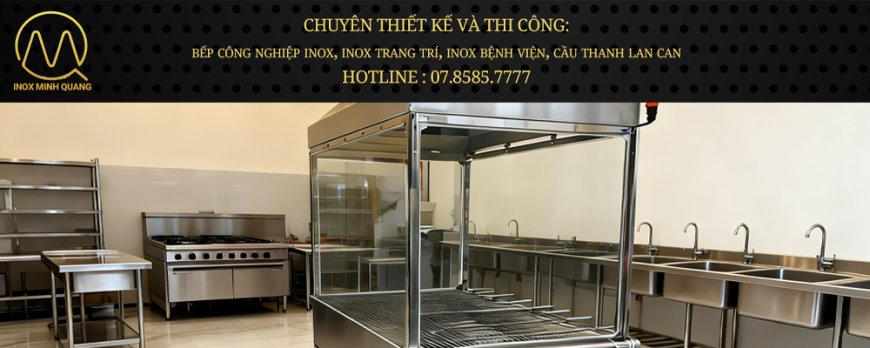 Lò Nướng Thịt Bán Cơm Tấm Inox 304 Có Hệ Thống Hút Khói