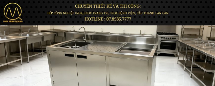 Quầy Trà Sữa Inox QB-01