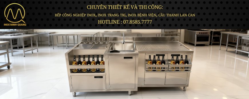 Quầy Pha Chế Inox QB-02