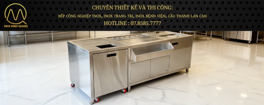 Quầy Bar Pha Chế Inox 304 QB-09