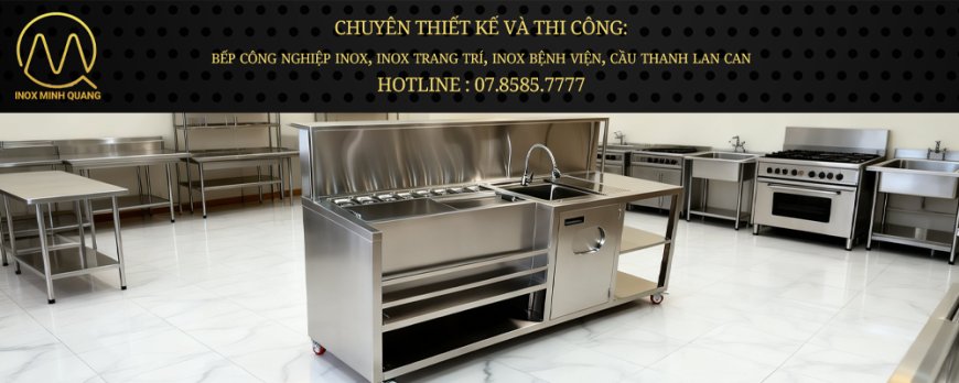 Quầy Bar Pha Chế Cao Cấp Inox 304 QB-10
