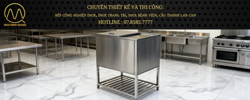 Thùng Đá Inox Có Kệ Dưới TDCC-01