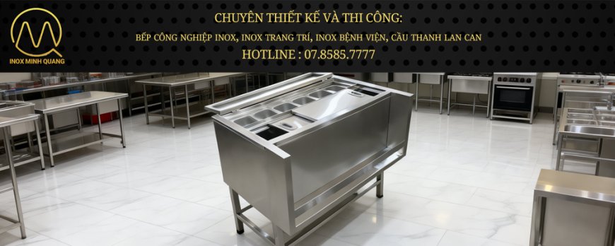 Thùng Đá Inox Khung Chân Có 6 Khay Topping TDCC-20