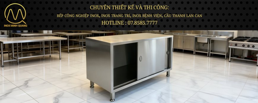 Tủ Inox Cửa Lùa Không Có Kệ Giữa TU-02