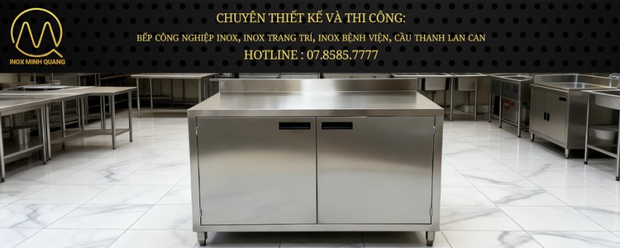 Tủ inox Cửa Mở 2 Tầng TU-04