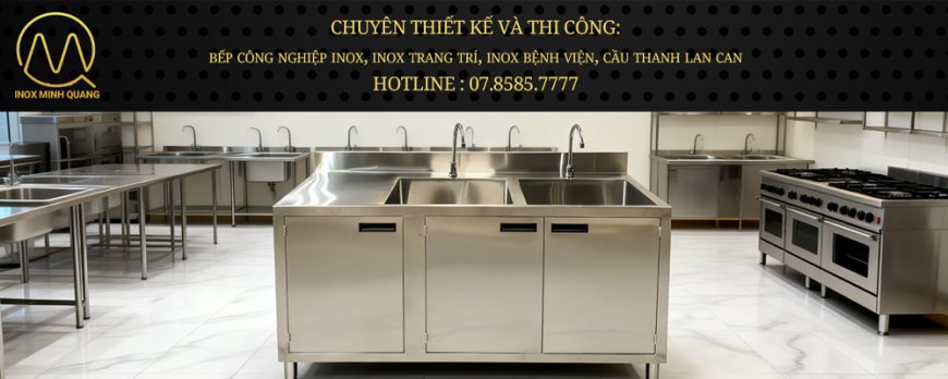 Tủ Inox Có 2 Bồn Rửa Cao Cấp TU-27