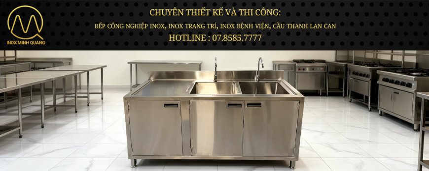 Tủ Inox Có 2 Bồn Rửa TU-34