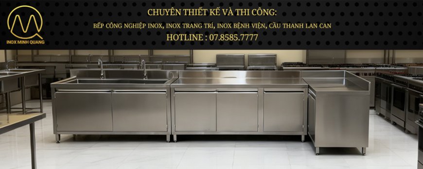 Hệ Tủ Inox Góc Chữ L Có Bồn Rửa TU-42