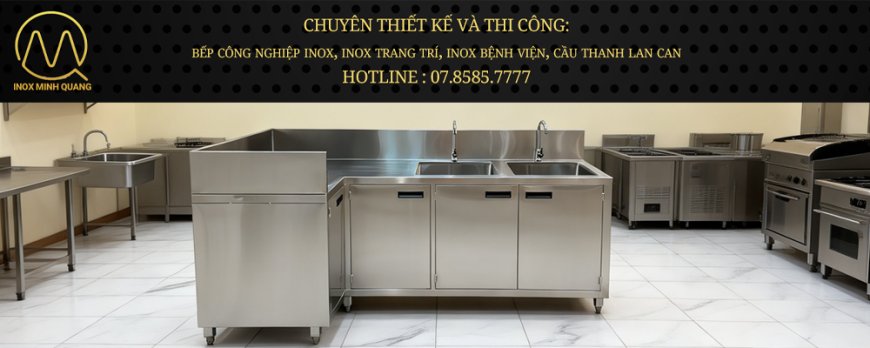 Tủ Inox Góc Chữ L Có 2 Bồn Rửa TU-51