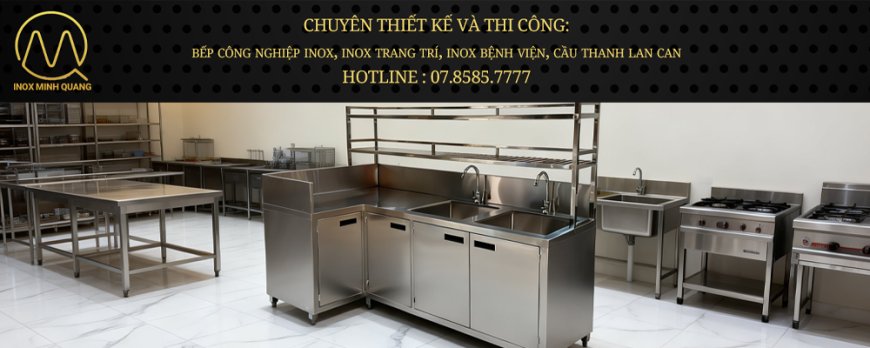 Tủ Inox Góc Chữ L Có Kệ Trên Và Bồn Rửa TU-52