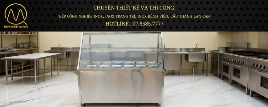 Tủ Hâm Nóng Thức Ăn 12 Khay Có Mái Kính