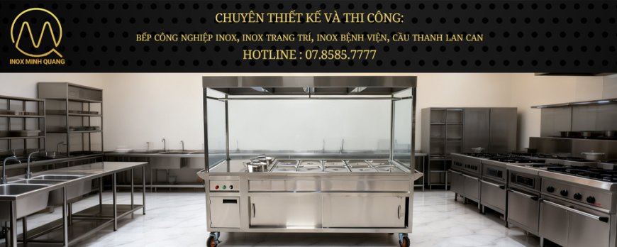 Tủ Hâm Nóng Thức Ăn Có Mái Che Inox