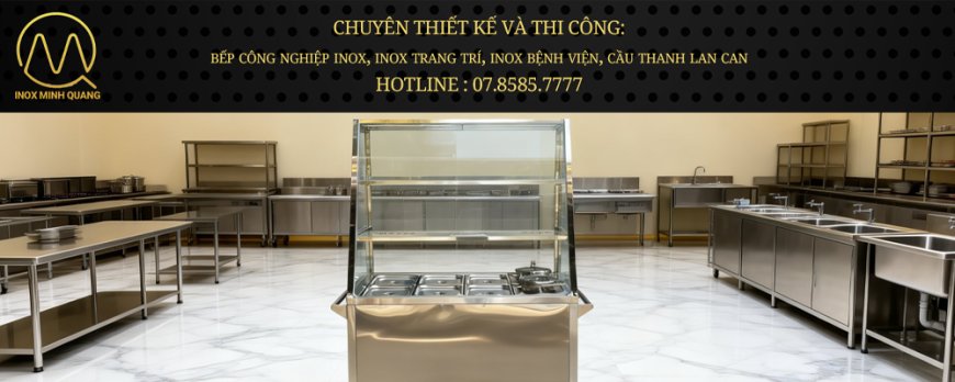Tủ Hâm Nóng Thức Ăn 3 Tầng 6 Khay 2 Nồi