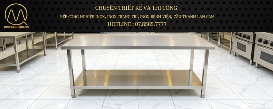 Bàn Inox 2 tầng phẳng