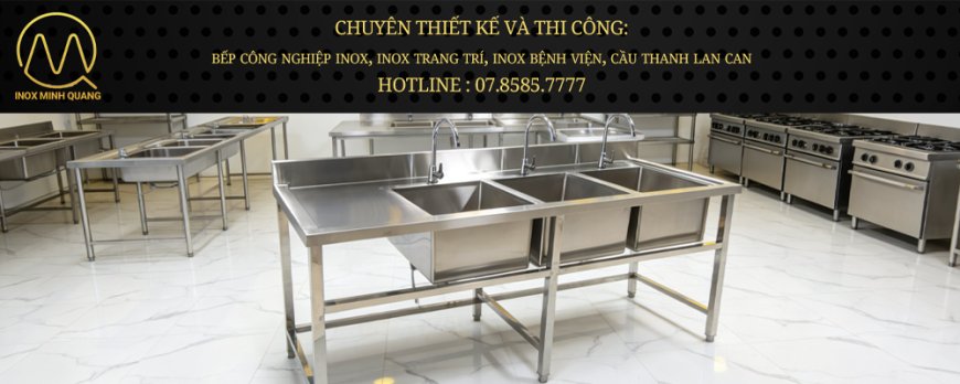 Chậu Rửa 3 Hộc Có Bàn Chờ Có Gáy