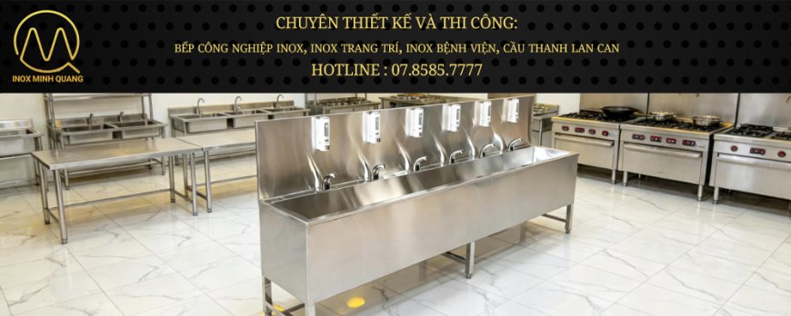 Máng Rửa Tay Inox Có 6 Vòi Nước Cảm Ứng